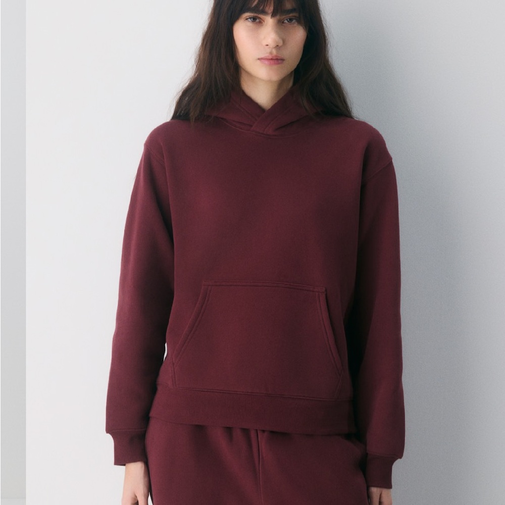 Aritzia Women's Hoodie - Med— Sumac Burgundy - perfect med